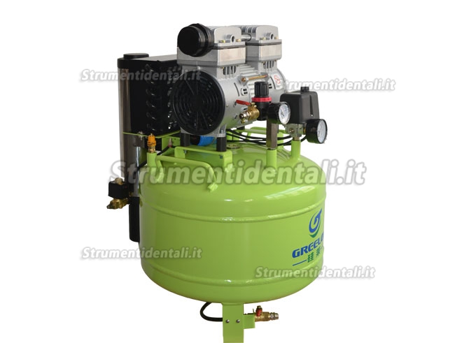 Greeloy® GA-81 40 litri compressore silenziato senza olio con essiccatore